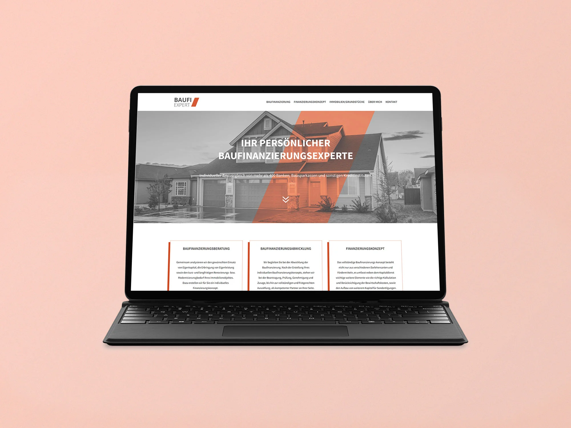 Responsive Webseite für einen Immobilienmaklerr inkl. SEO und Kontaktformular